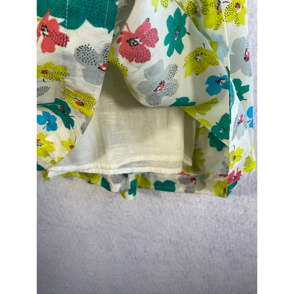 American Eagle Corset Dress Size 6 Y2K Floral Garden Smocked Babydoll Retro - Picture 6 of 10